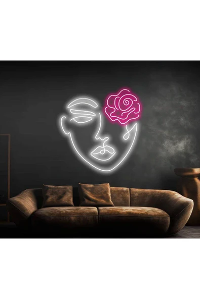 Aesthetic Kadın Silüet Neon Tabela ürün görseli 1