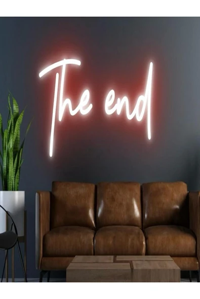 The End Yazılı Neon Tabela ürün görseli 1