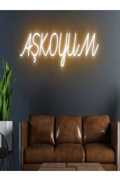 Aşkoyum Yazılı Neon Tabela ürün görseli 1
