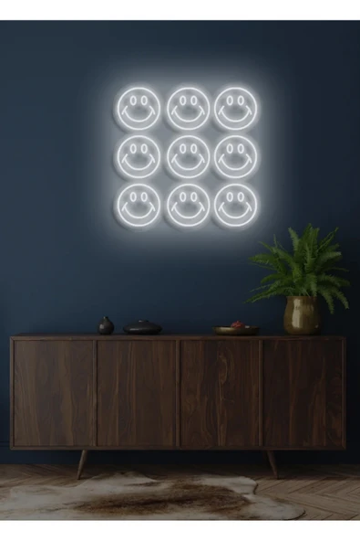 Gülücük Figürlü Neon Tabela ürün görseli 1