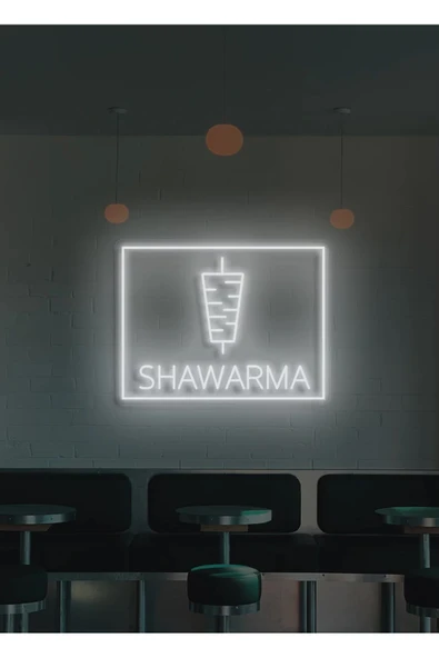 SHAWARMA Yazılı ve Şekilli Neon Tabela ürün görseli 1