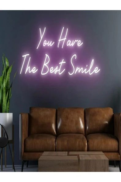 You Have The Best Smile Yazılı Neon Tabela ürün görseli 1