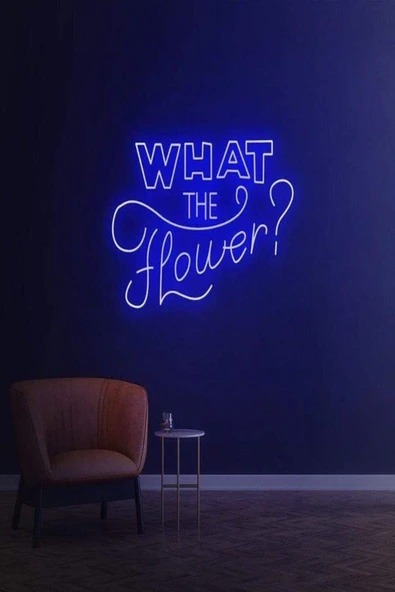 WHAT THE Flower? Yazılı Neon Tabela ürün görseli 1