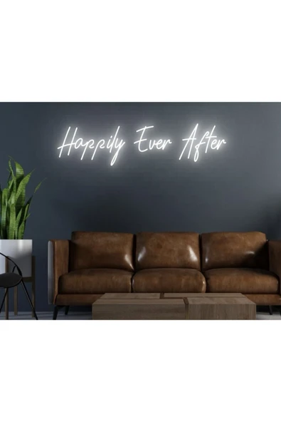 Happily Ever After Yazılı Neon Tabela ürün görseli 1