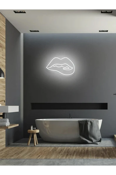Dudak Figürlü Neon Tabela ürün görseli 1