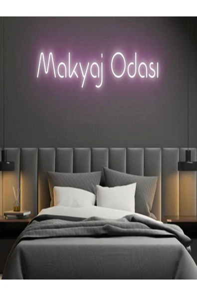 Makyaj Odası Yazılı Neon Tabela ürün görseli 1