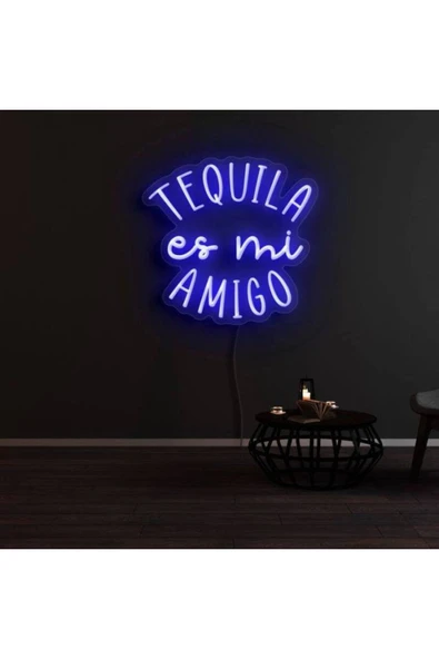 TEQUILA es mi AMIGO Yazılı Neon Tabela ürün görseli 1