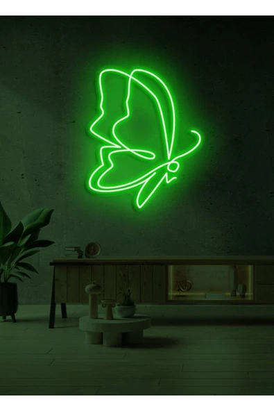 Kelebek Figürlü Neon Tabela ürün görseli 1