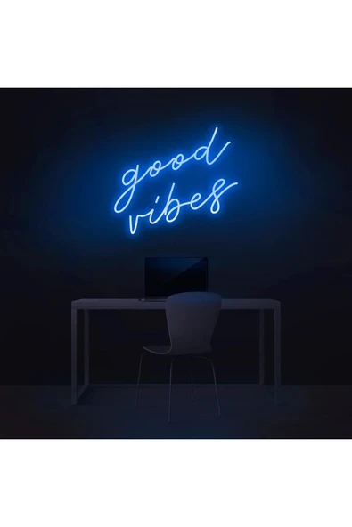 Good Vibes Yazılı Neon Tabela ürün görseli 1