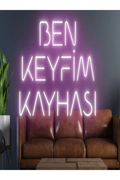 Ben Keyfim Kayhası Yazılı Neon Tabela ürün görseli 1