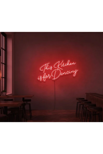 This Kitchen is for Dancing Yazılı Neon Tabela ürün görseli 1