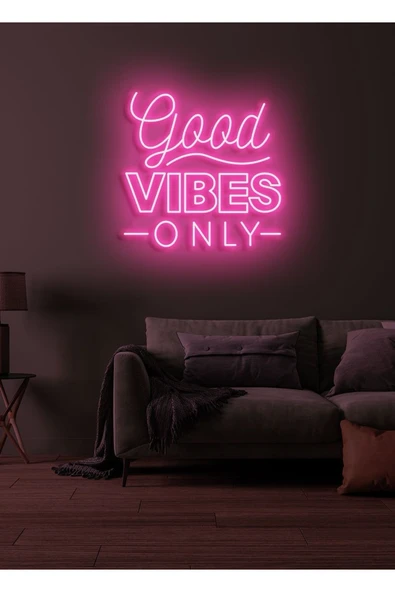 Good VIBES Only Yazılı Neon Tabela ürün görseli 1