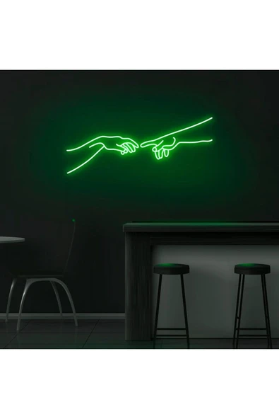 Hand Of God Figürlü Neon Tabela ürün görseli 1