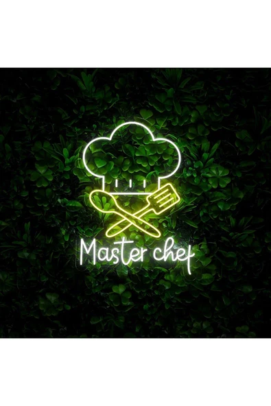 Master Chef Yazılı ve Şekilli Neon Tabela - Resim 2