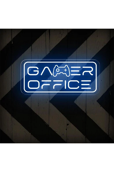 GAMER OFFICE Yazılı ve Şekilli Neon Tabela ürün görseli 1