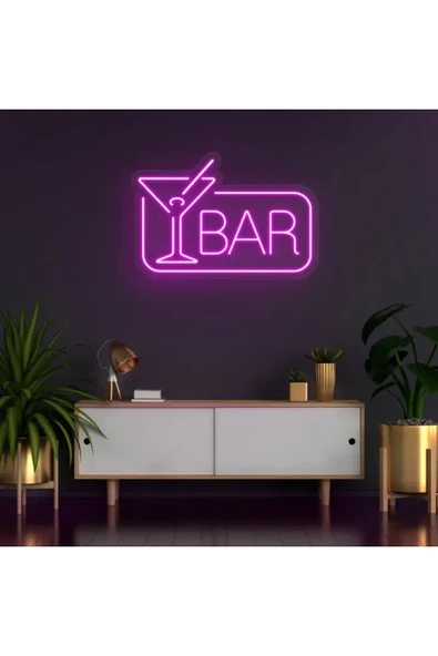 BAR Yazılı ve Şekilli Neon Tabela ürün görseli 1
