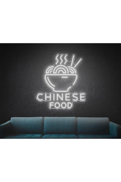 CHINESE FOOD Yazılı ve Şekilli Neon Tabela ürün görseli 1
