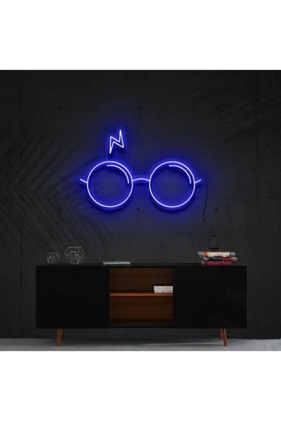 Harry Potter Gözlük ve Yara İzli Neon Tabela ürün görseli 1