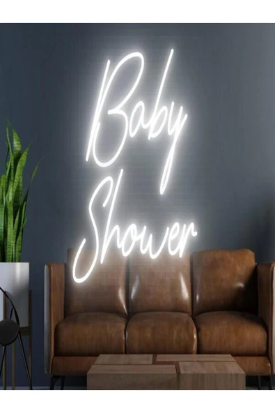 Baby Shower Yazılı Neon Tabela ürün görseli 1