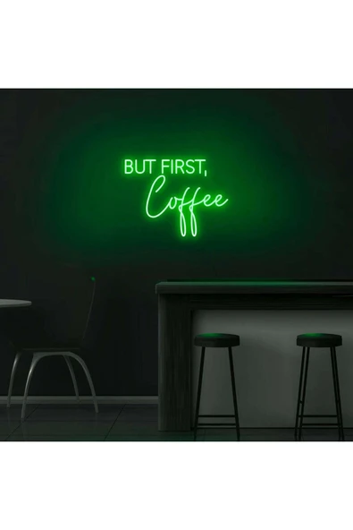 BUT FIRST,Coffee Yazılı Neon Tabela ürün görseli 1