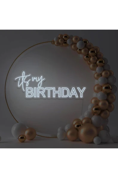 its my BIRTHDAY Yazılı Neon Tabela ürün görseli 1