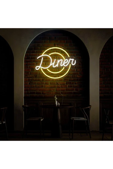 Diner Yazılı Neon Tabela ürün görseli 1