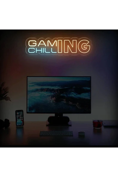 GAMING CHILL Yazılı Neon Tabela - Resim 2