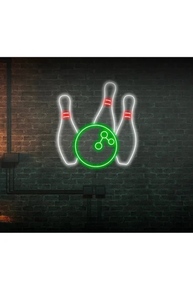 Bowling Topu ve Lobutu Şekilli Neon Tabela ürün görseli 1