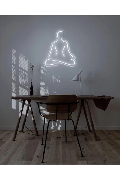 Yoga Yapan İnsan Figürlü Neon Tabela ürün görseli 1