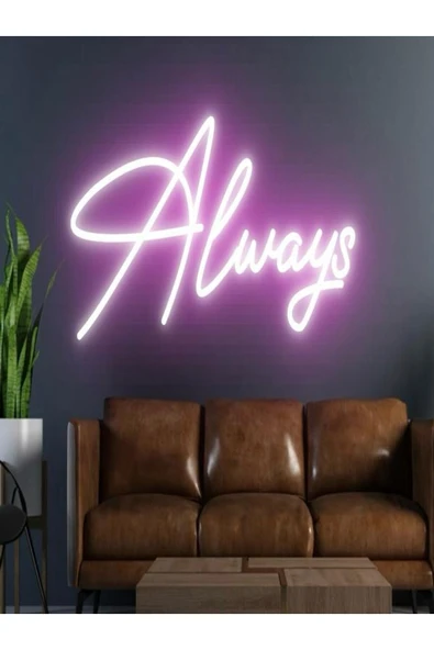 Always Yazılı Neon Tabela ürün görseli 1
