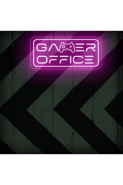 GAMER OFFICE Yazılı ve Şekilli Neon Tabela ürün görseli 1