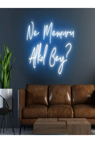 Ne Memuru Alkol Bey? Yazılı Neon Tabela ürün görseli 1