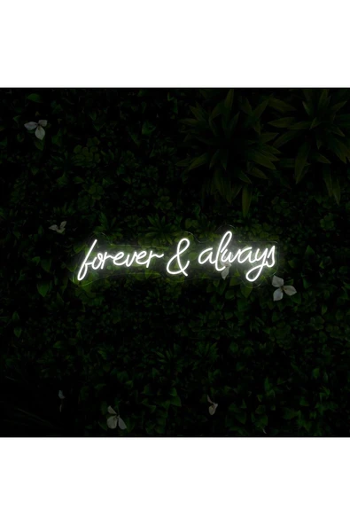 forever & always Yazılı Neon Tabela - Resim 2