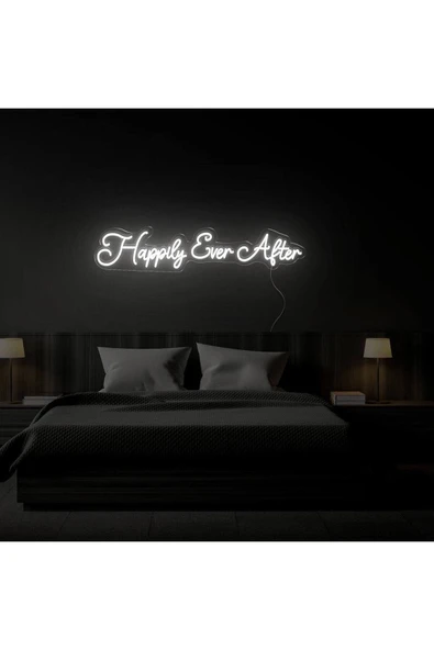 Happily Ever After Yazılı Neon Tabela - Resim 2