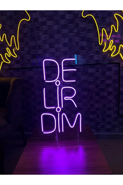 Delirdim Yazılı Neon Tabela - Resim 2