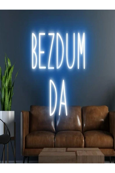 BEZDUM DA Yazılı Neon Tabela ürün görseli 1