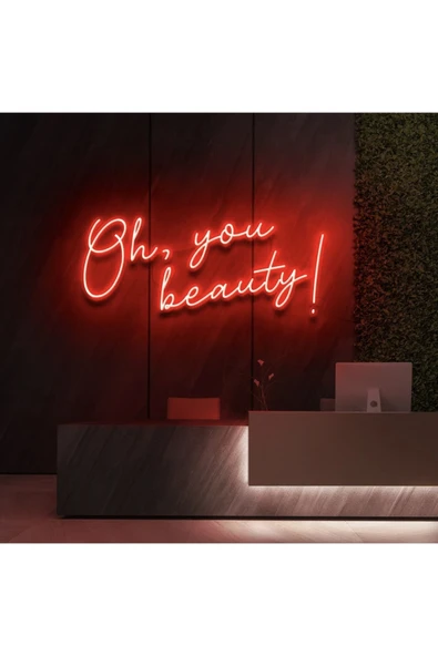 Oh,You Beauty! Yazılı Neon Tabela ürün görseli 1