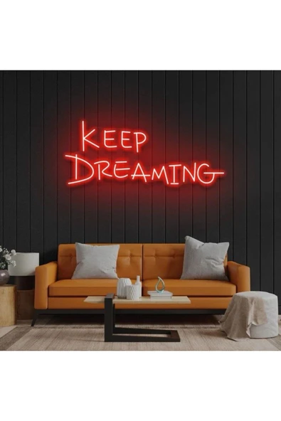 KEEP DREAMİNG Yazılı Neon Tabela ürün görseli 1