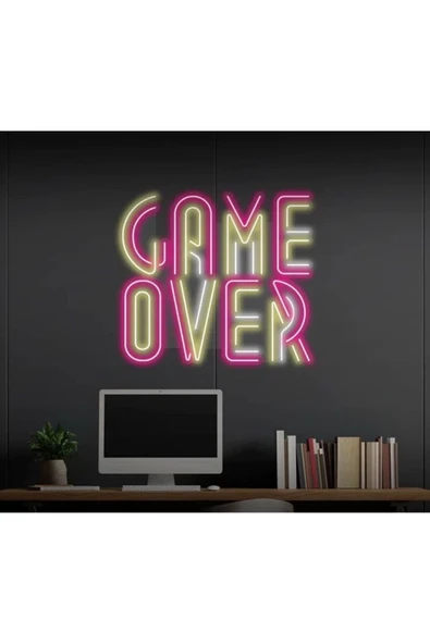 GAME OVER Yazılı Neon Tabela - Resim 2
