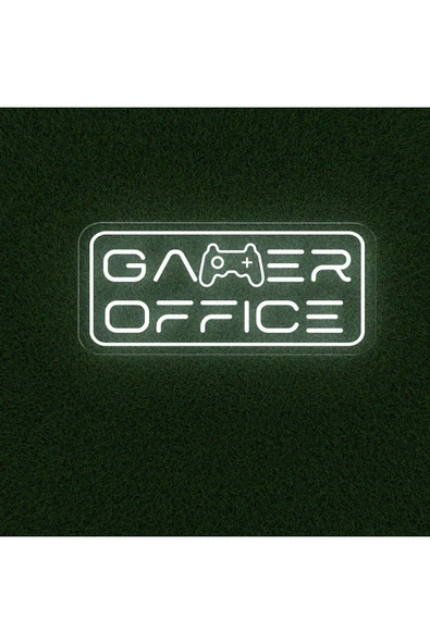 GAMER OFFICE Yazılı ve Şekilli Neon Tabela ürün görseli 1
