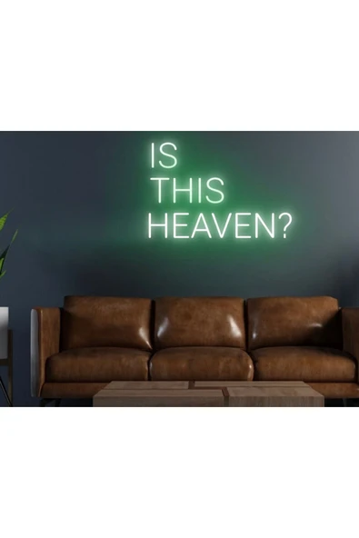 IS THIS HEAVEN? Yazılı Neon Tabela ürün görseli 1