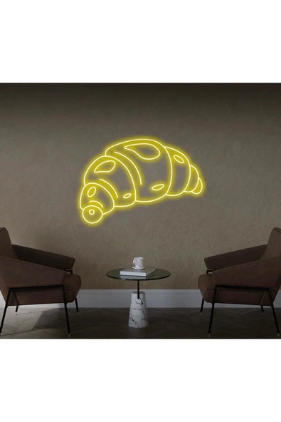 Kruvasan Şekilli Neon Tabela ürün görseli 1