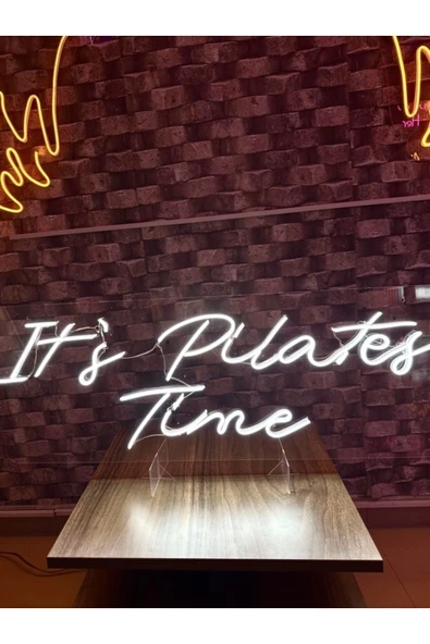 It's Pilates Time Yazılı Neon Tabela - Resim 2