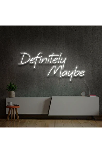 Definitely Maybe Yazılı Neon Tabela ürün görseli 1