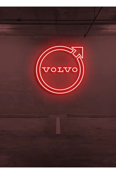 Rent A Carlara Özel VOLVO Logo Neon Tabela ürün görseli 1
