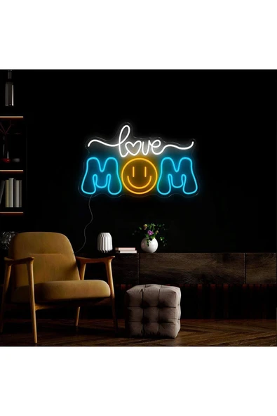 love MOM Yazılı Neon Tabela ürün görseli 1
