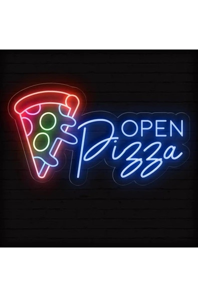 OPEN Pizza Yazılı Neon Tabela ürün görseli 1