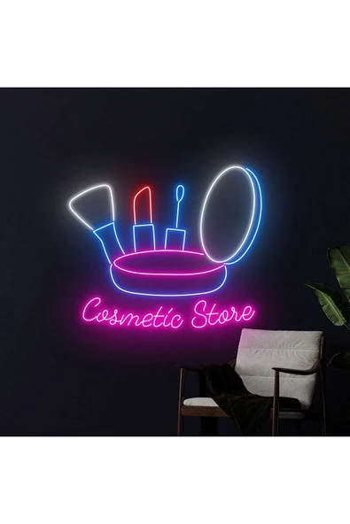 Cosmetic Store Yazılı ve Şekilli Neon Tabela ürün görseli 1