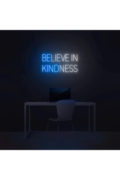BELIEVE IN KINDNESS Yazılı Neon Tabela ürün görseli 1
