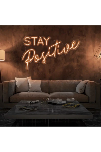 STAY Positive Yazılı Neon Tabela ürün görseli 1